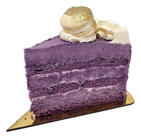 Ube Cake Slice